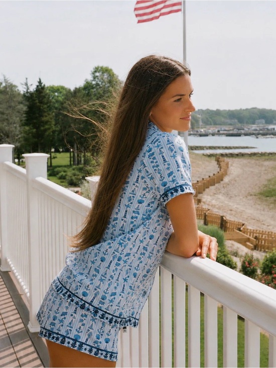 Pink Palm Puff Other - NWT Limited Edition Pink Palm Puff Pajamas in Cape Cod